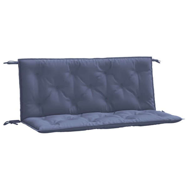 Almofadões banco jardim 2 pcs 120x50x7cm oxford azul-marinho M 2