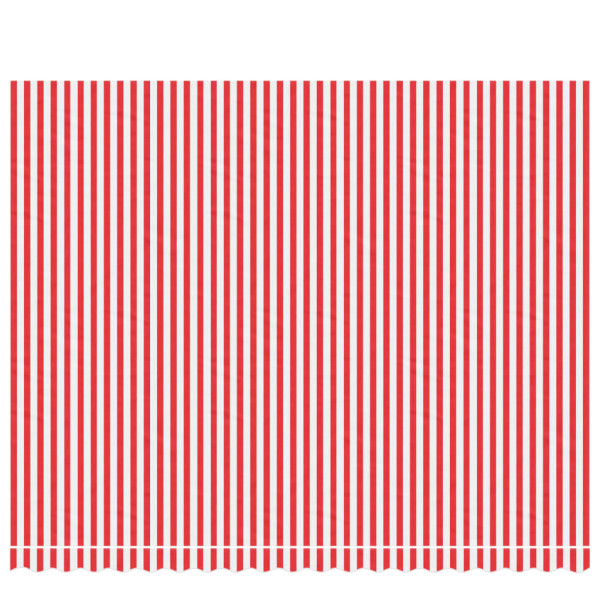 Tecido de substituição p/ toldo 4.5x3.5m riscas vermelho/branco M 3