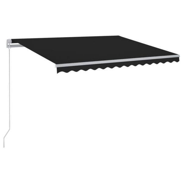 Toldo retrátil manual com LED 300x250 cm antracite M 2