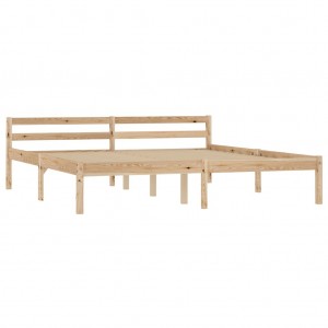 Estructura de cama de madera maciza de pino 180x200 cm H