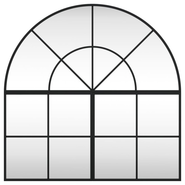 Espejo de pared arco de hierro negro 80x80 cm M 3