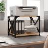 Soporte de impresora 2 niveles roble Sonoma 44x26x31.5 cm 1