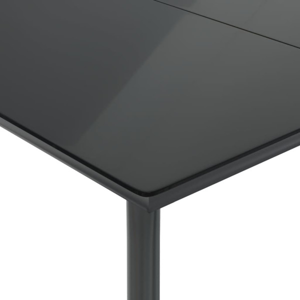 Set comedor de jardín 5 piezas con cojines ratán sintético gris M 5