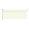 Toldo retrátil manual com estore e luzes LED 4x3 m cor creme 3
