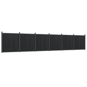 Panel de valla WPC gris 1045x186 cm H