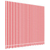 Tela de repuesto de toldo rayas rojas y blancas 3x2.5 m 2