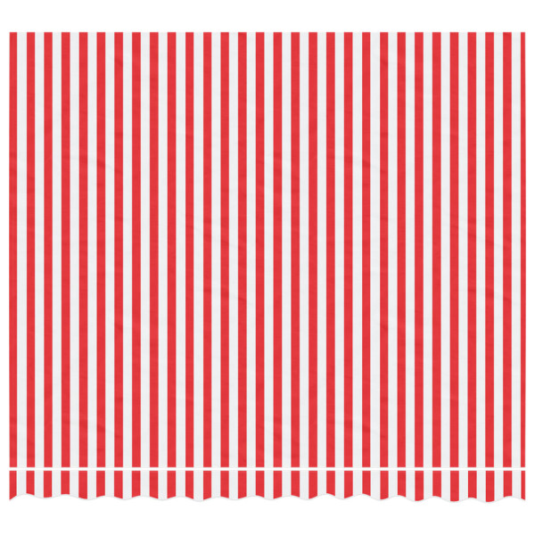 Tela de repuesto de toldo rayas rojas y blancas 3x2.5 m M 3