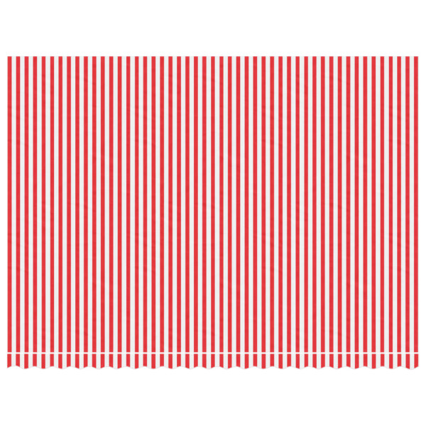 Tecido de substituição p/ toldo 5x3.5 m riscas vermelho/branco M 3