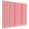 Tecido de substituição p/ toldo 4x3 m riscas vermelho/branco 2