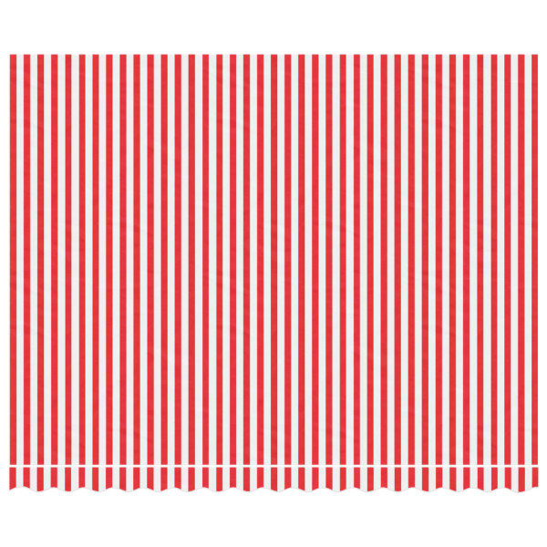 Tela de repuesto de toldo rayas rojas y blancas 4x3 m M 3