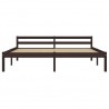 Estrutura de cama 180x200 cm pinho maciço castanho-escuro 3