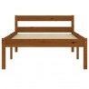 Estructura de cama madera maciza pino marrón miel 100x200 cm 3