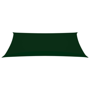 Toldo de vela rectangular tela Oxford verde oscuro 4x7 m H