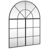 Espejo de pared arco de hierro negro 80x100 cm 2