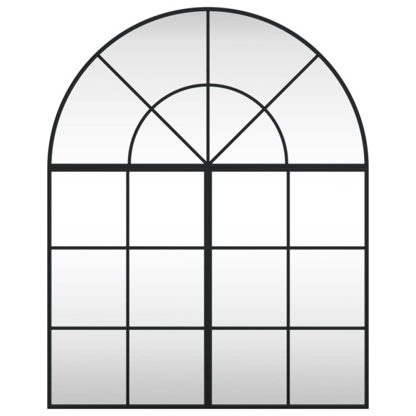 Espejo de pared arco de hierro negro 80x100 cm M 3