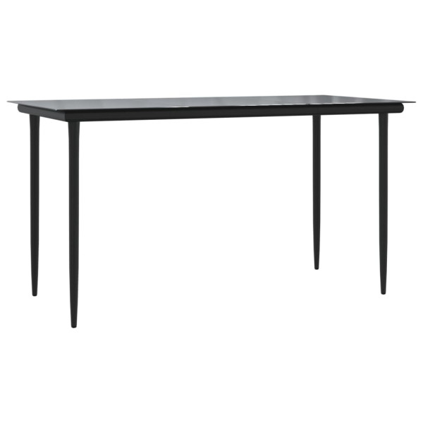 Set comedor de jardín 5 piezas y cojines ratán sintético marrón M 4