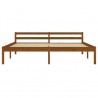Estrutura de cama 180x200 cm madeira pinho maciço castanho mel 3