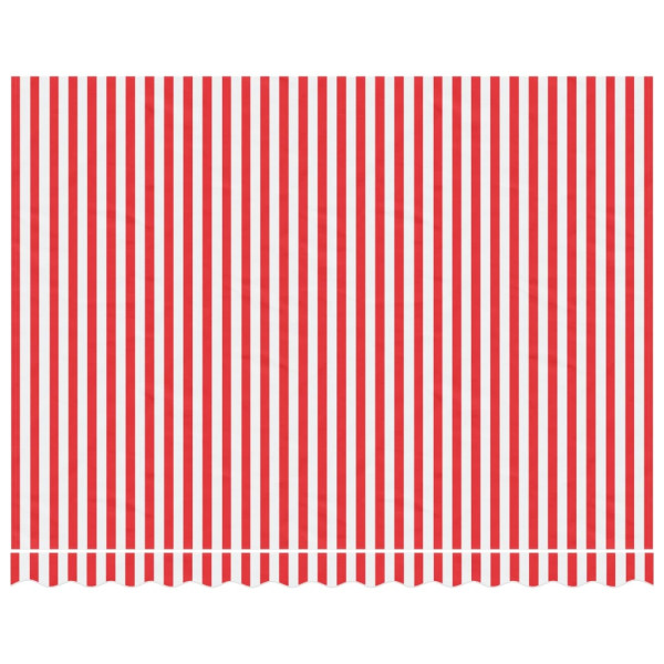 Tela de repuesto de toldo rayas rojas y blancas 3.5x2.5 m M 3