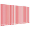 Tela de repuesto de toldo rayas rojas y blancas 6x3 m 2