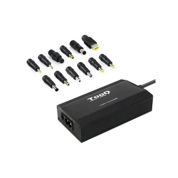 Cargador de Portátil TooQ TQLC-100BS01M 100W 12 conectores voltaje 12-24V D
