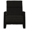 Silla mecedora de tela negro 3