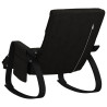 Silla mecedora de tela negro 5