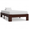Estructura de cama madera maciza pino marrón oscuro 90x200 cm 1