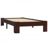 Estructura de cama madera maciza pino marrón oscuro 90x200 cm 2