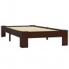 Estrutura de cama 100x200 cm pinho maciço castanho-escuro 2