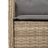 Set comedor de jardín 5 pzas con cojines ratán sintético beige 5