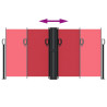 Toldo lateral retráctil rojo 120x600 cm 5