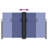 Toldo lateral retráctil azul 140x600 cm 5
