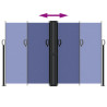 Toldo lateral retrátil 160x600 cm azul 5