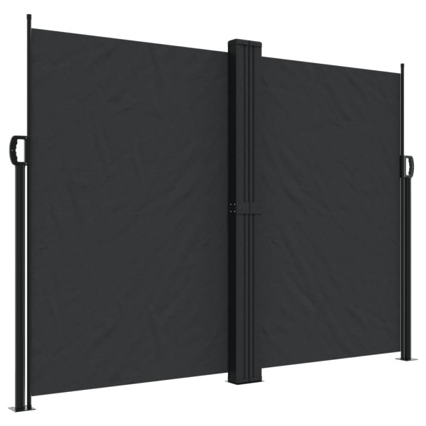 Toldo lateral retrátil 180x600 cm preto M 2