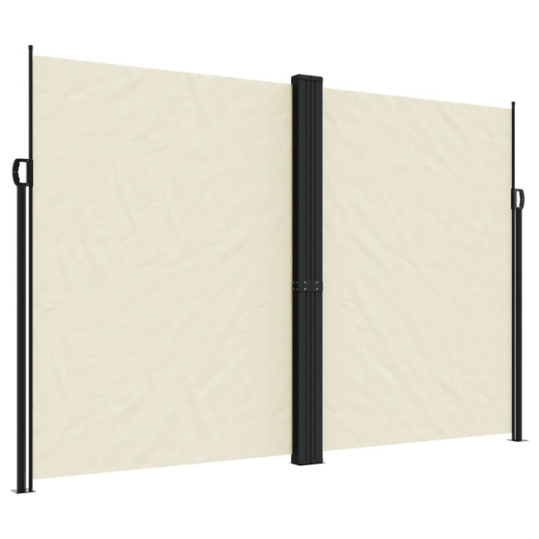 Toldo lateral retráctil crema 220x600 cm M 2