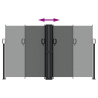 Toldo lateral retráctil gris antracita 140x600 cm 5