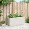 Jardinera PP blanco 80x36x35 cm 3