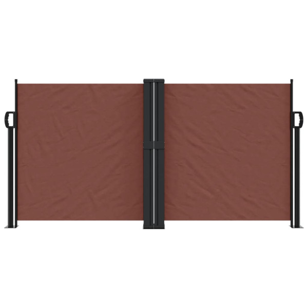 Toldo lateral retráctil marrón 120x600 cm M 3