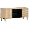 Mueble de TV madera maciza de mango 105x33x46 cm 1