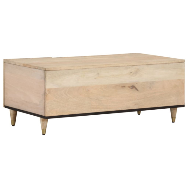 Mesa de centro de madera maciza mango 100x54x40 cm M 5