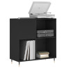 Mueble para discos madera contrachapada negro 84.5x38x89 cm 3
