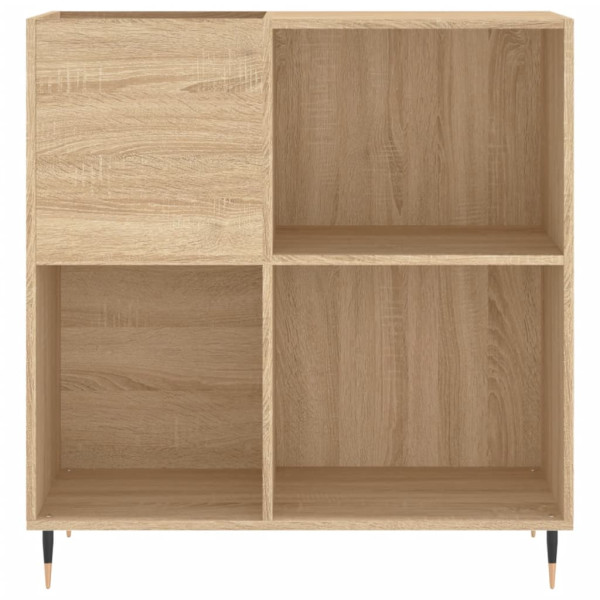Mueble discos madera contrachapada roble Sonoma 84.5x38x89 cm M 4