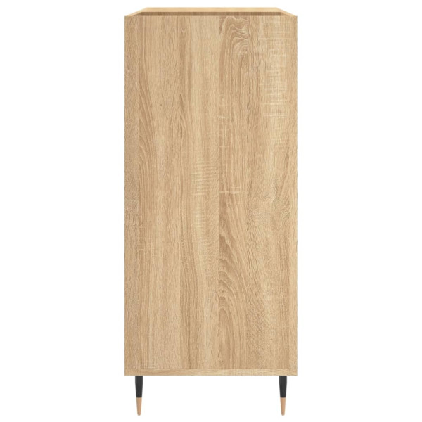 Mueble discos madera contrachapada roble Sonoma 84.5x38x89 cm M 5