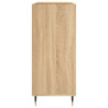 Mueble discos madera contrachapada roble Sonoma 84.5x38x89 cm 5