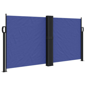 Toldo lateral retráctil azul 120x600 cm H