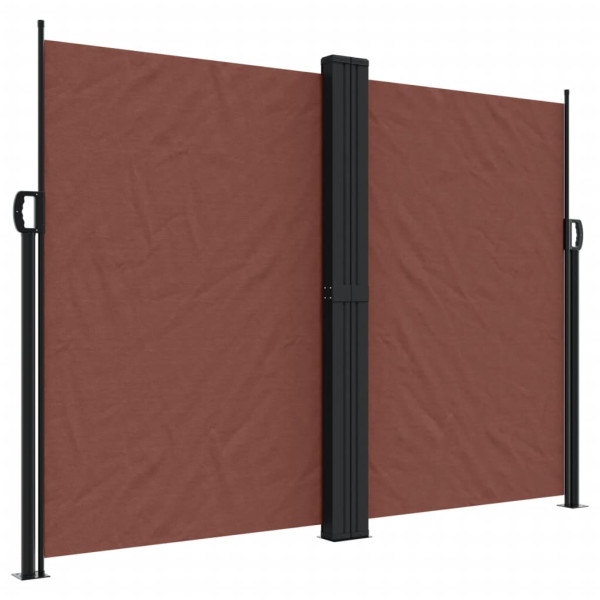 Toldo lateral retrátil 180x600 cm castanho M 2