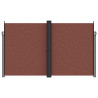 Toldo lateral retráctil marrón 200x600 cm 3