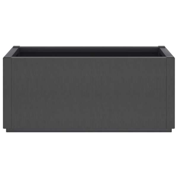 Jardinera PP gris oscuro 80x36x35 cm M 4