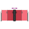 Toldo lateral retrátil 100x600 cm vermelho 5