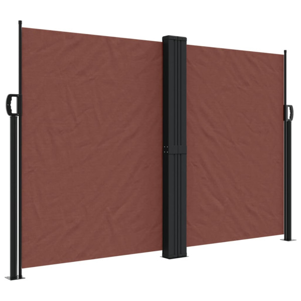 Toldo lateral retrátil 160x600 cm castanho M 2